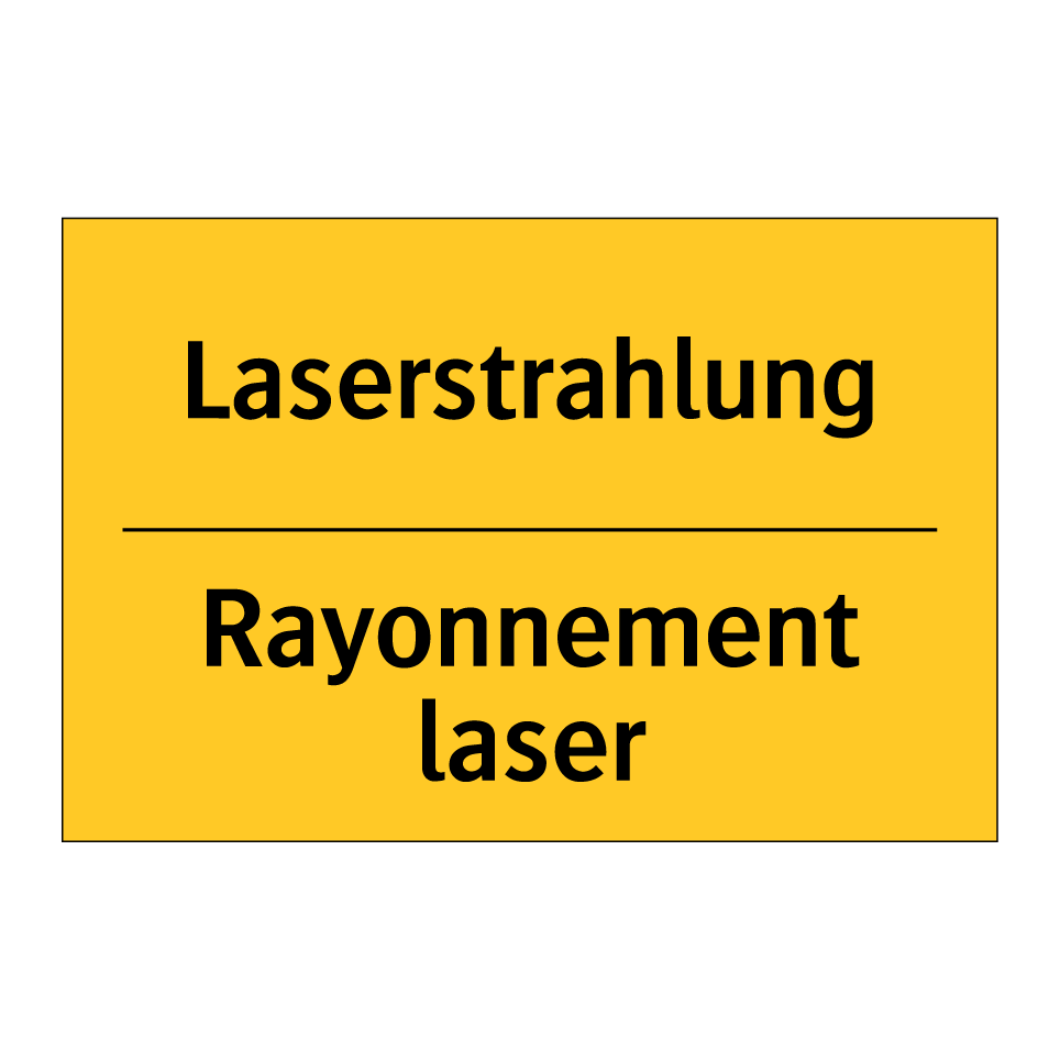 Laserstrahlung - Rayonnement laser