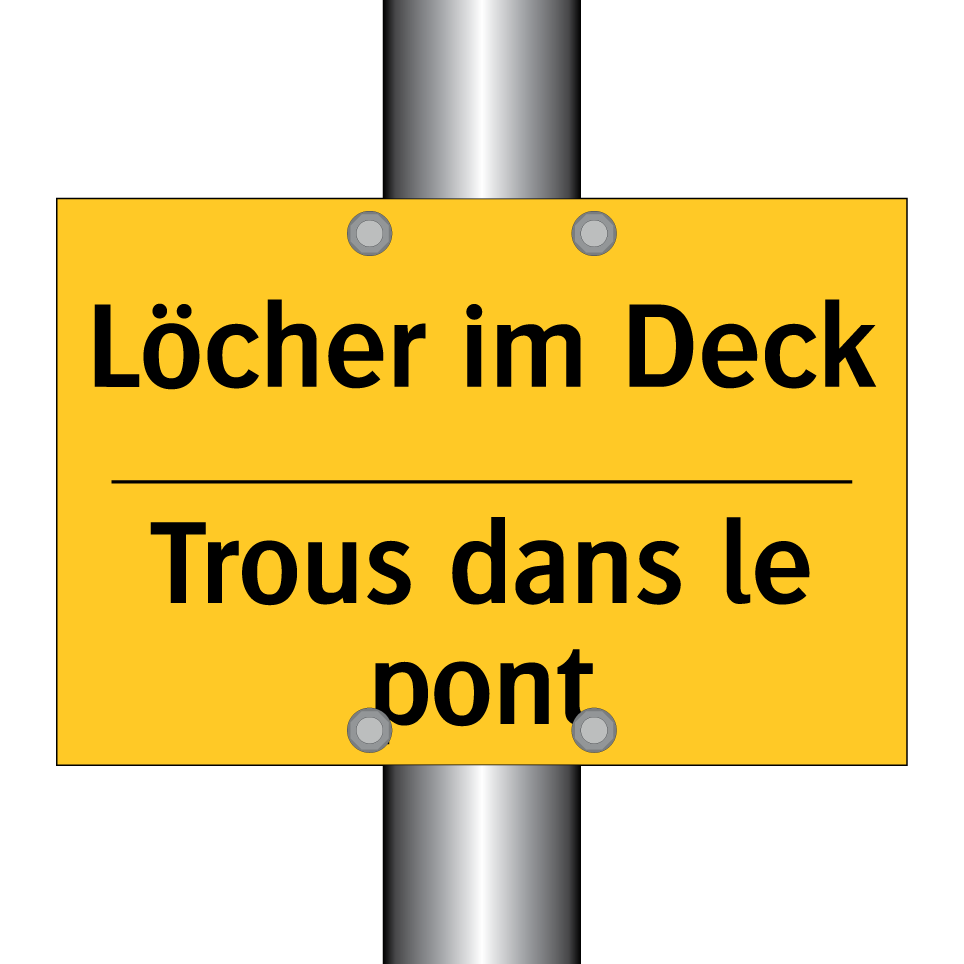 Löcher im Deck - Trous dans le pont