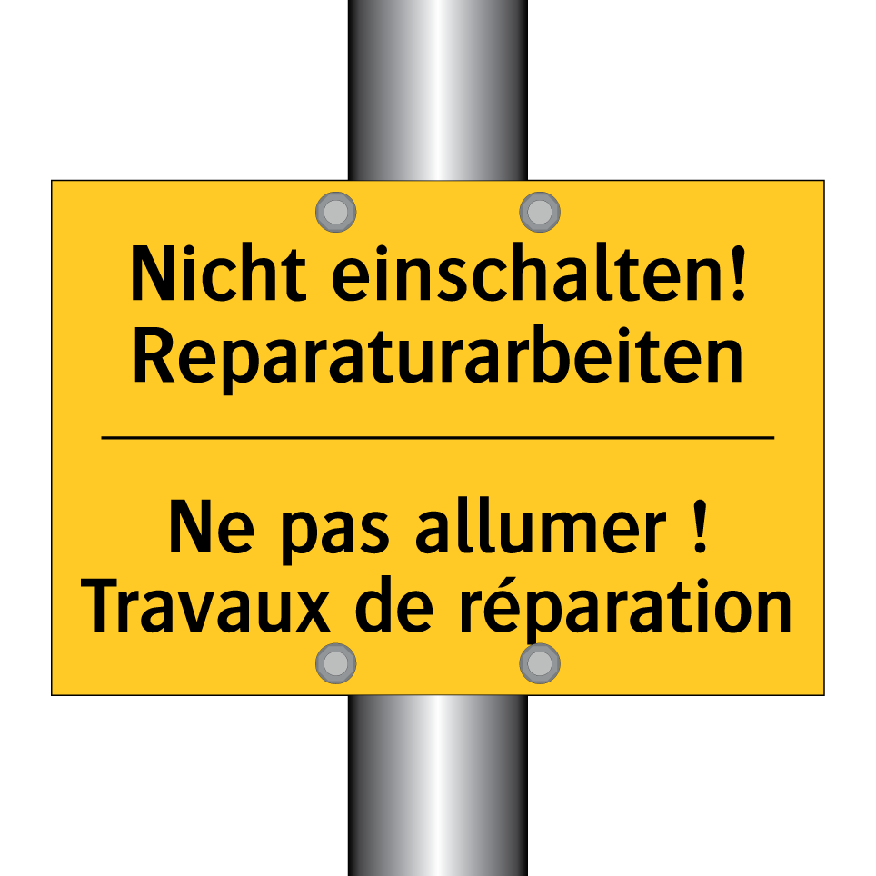 Nicht einschalten! Reparaturarbeiten /.../ - Ne pas allumer ! Travaux de réparation /.../