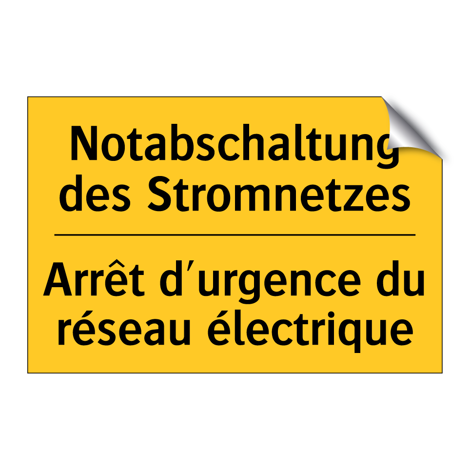 Notabschaltung des Stromnetzes - Arrêt d'urgence du réseau électrique /.../