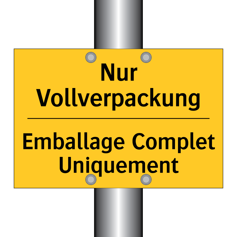 Nur Vollverpackung - Emballage Complet Uniquement