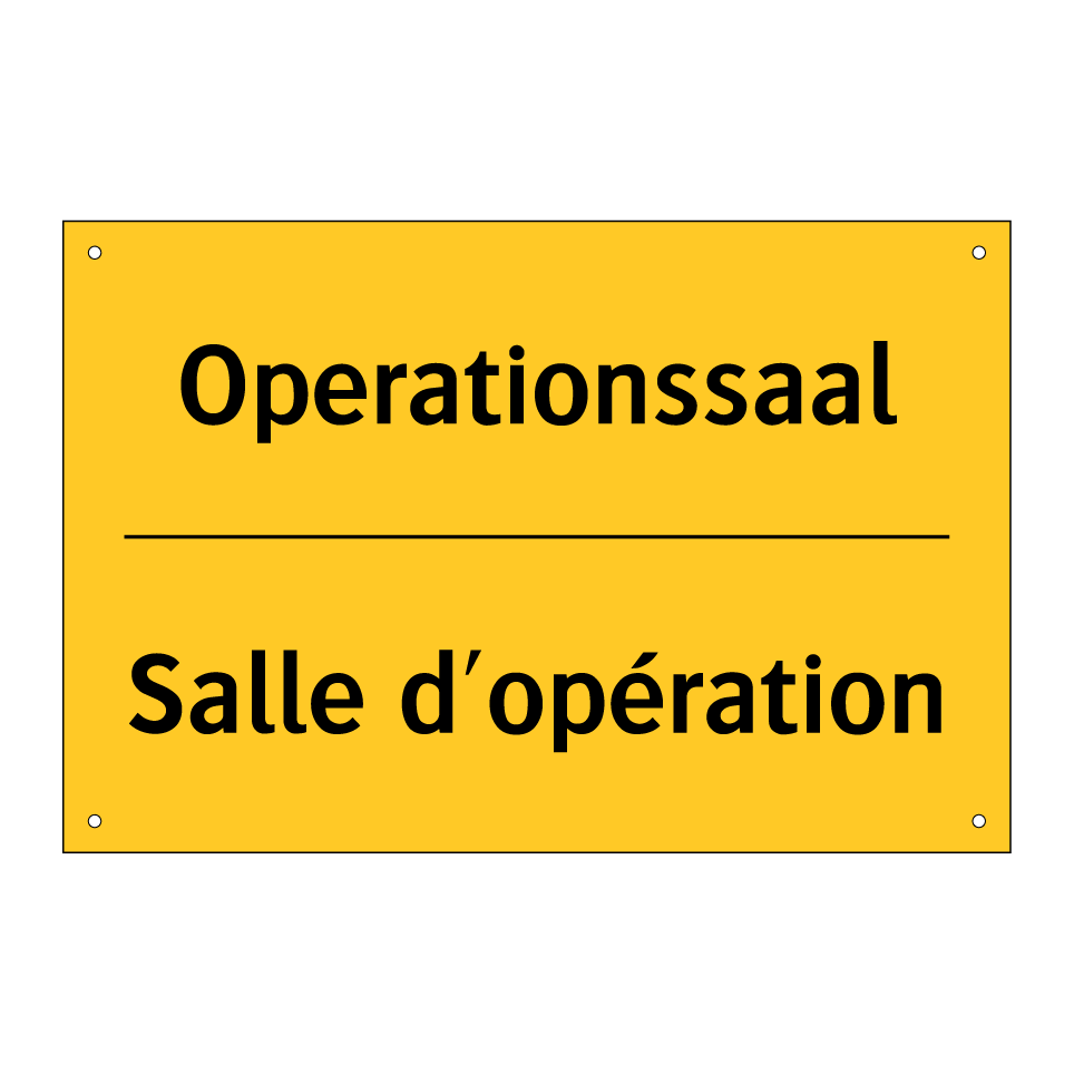Operationssaal - Salle d'opération
