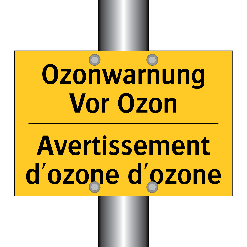 Ozonwarnung Vor Ozon - Avertissement d'ozone d'ozone