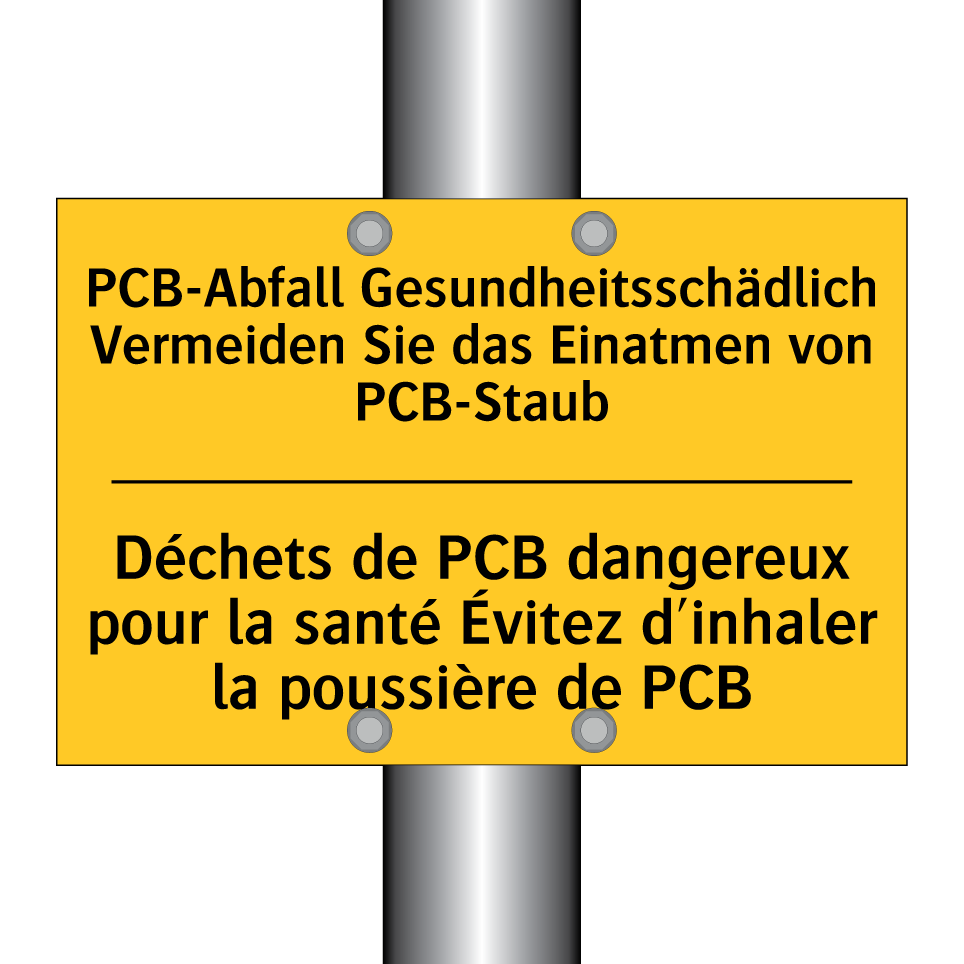 PCB-Abfall Gesundheitsschädlich /.../ - Déchets de PCB dangereux pour /.../