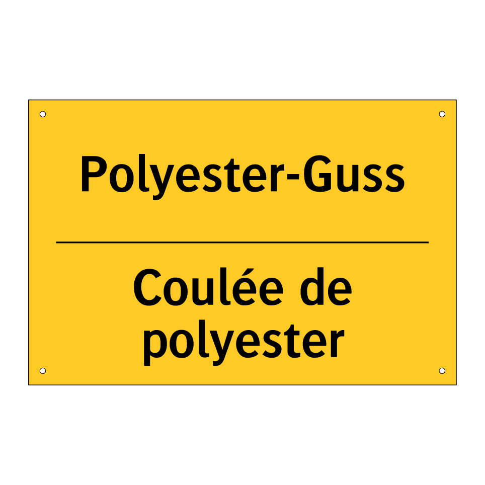 Polyester-Guss - Coulée de polyester