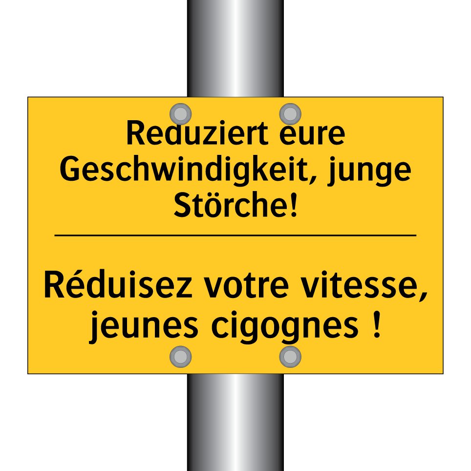 Reduziert eure Geschwindigkeit, /.../ - Réduisez votre vitesse, jeunes /.../