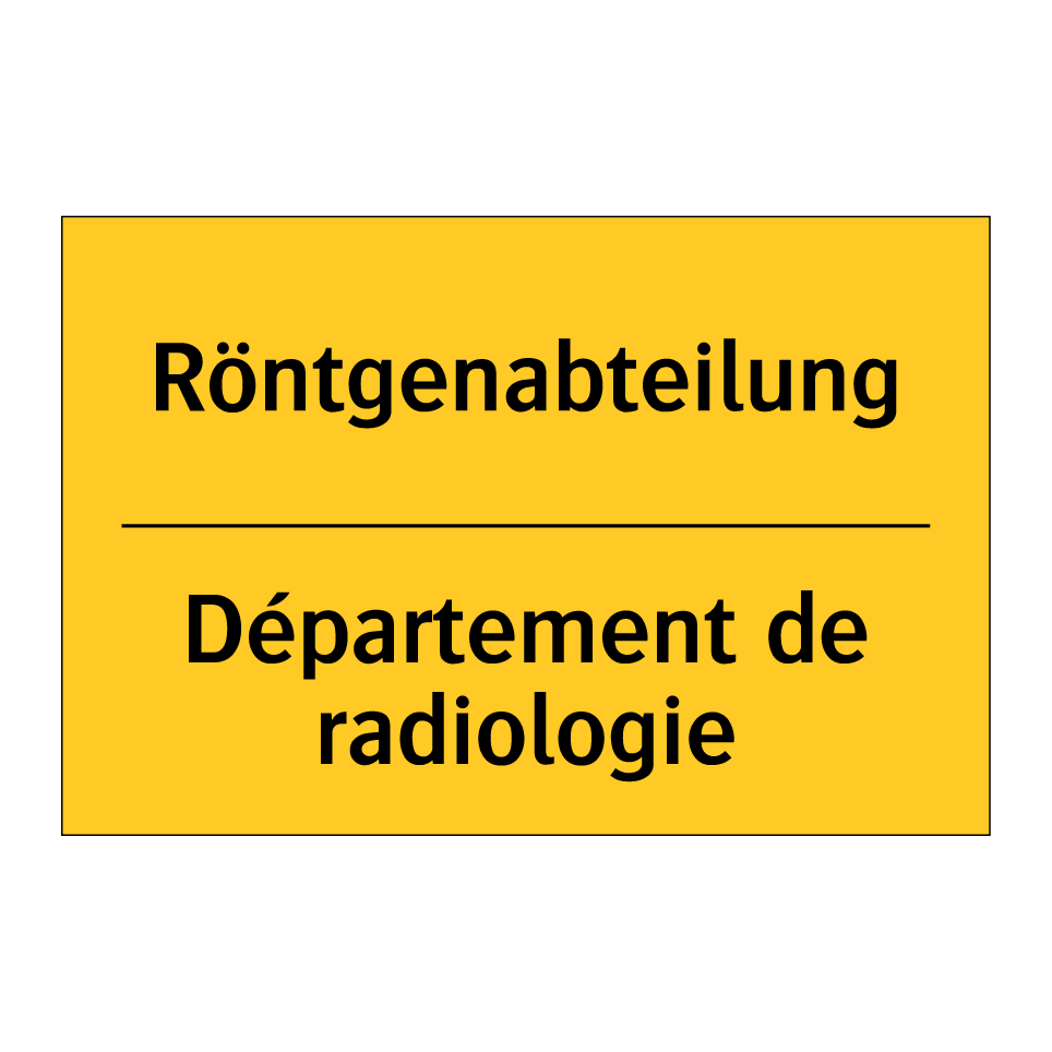 Röntgenabteilung - Département de radiologie