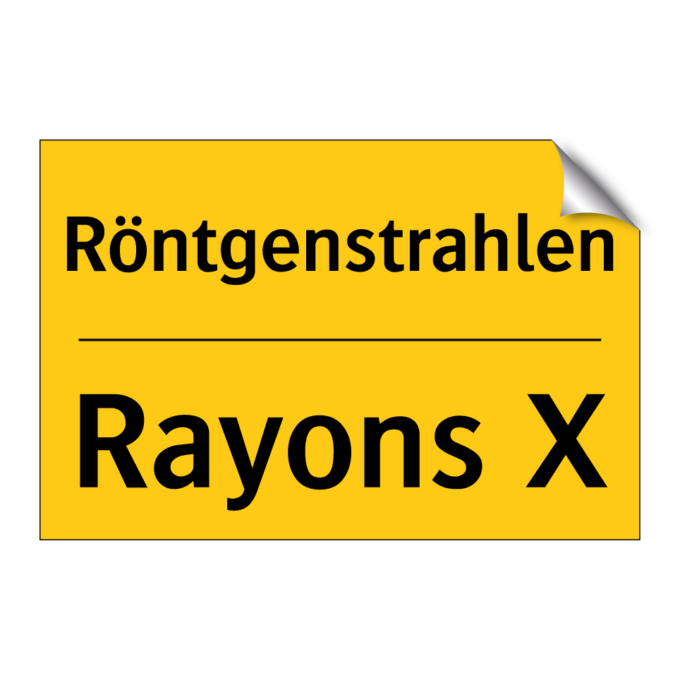 Röntgenstrahlen - Rayons X