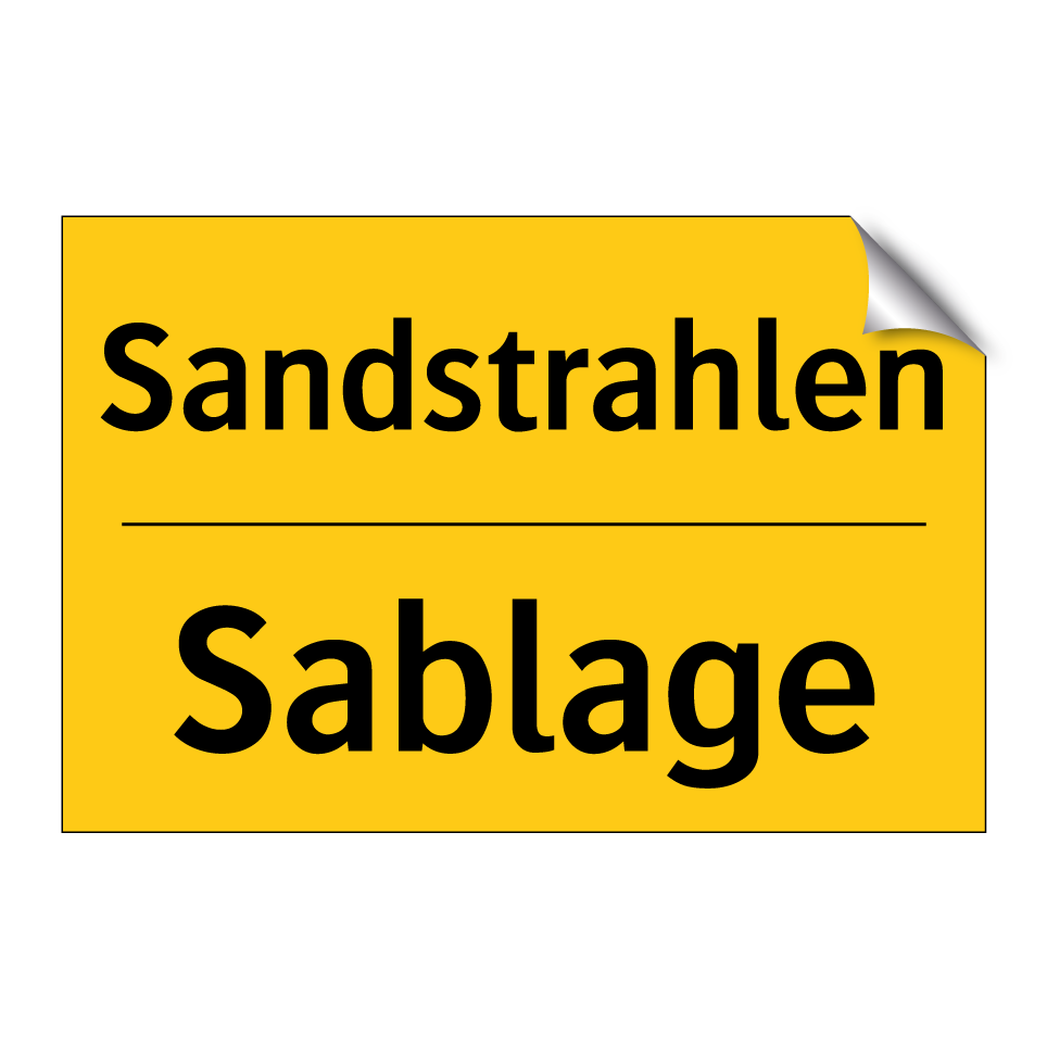 Sandstrahlen - Sablage