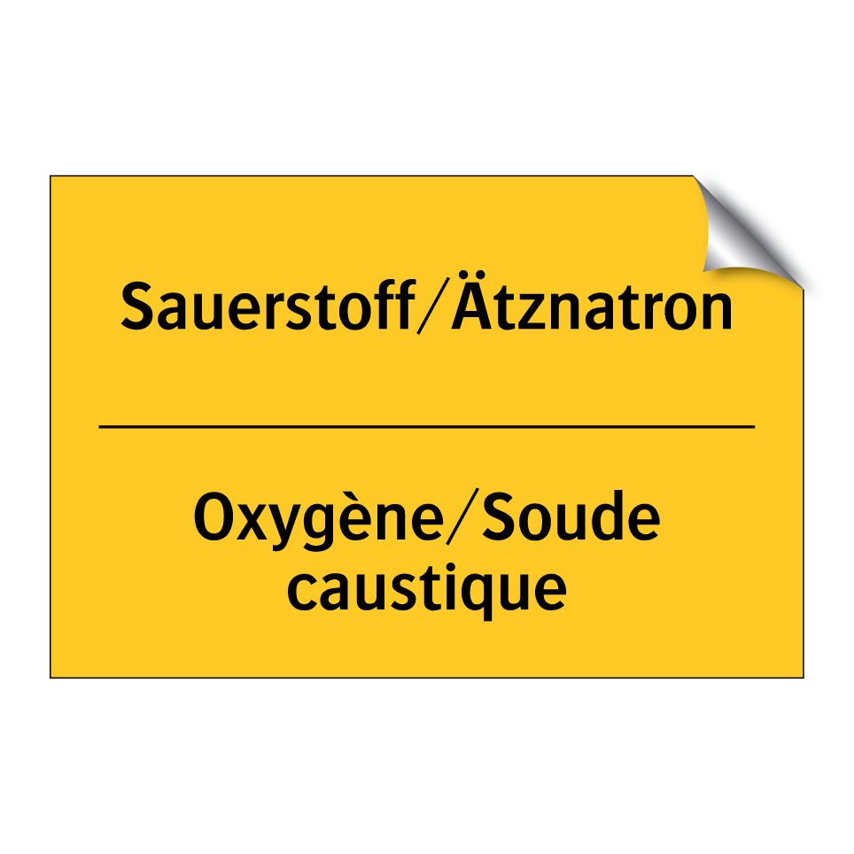 Sauerstoff/Ätznatron - Oxygène/Soude caustique