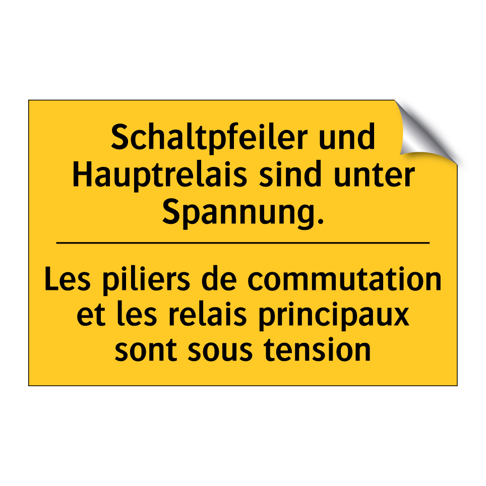 Schaltpfeiler und Hauptrelais /.../ - Les piliers de commutation et /.../