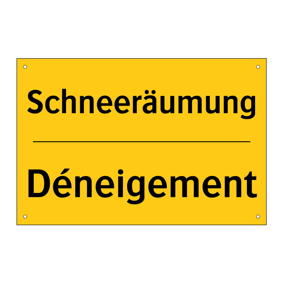Schneeräumung - Déneigement