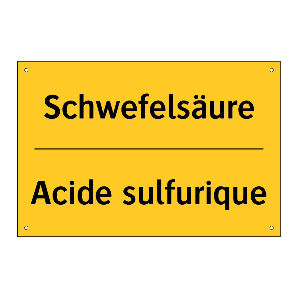 Schwefelsäure - Acide sulfurique