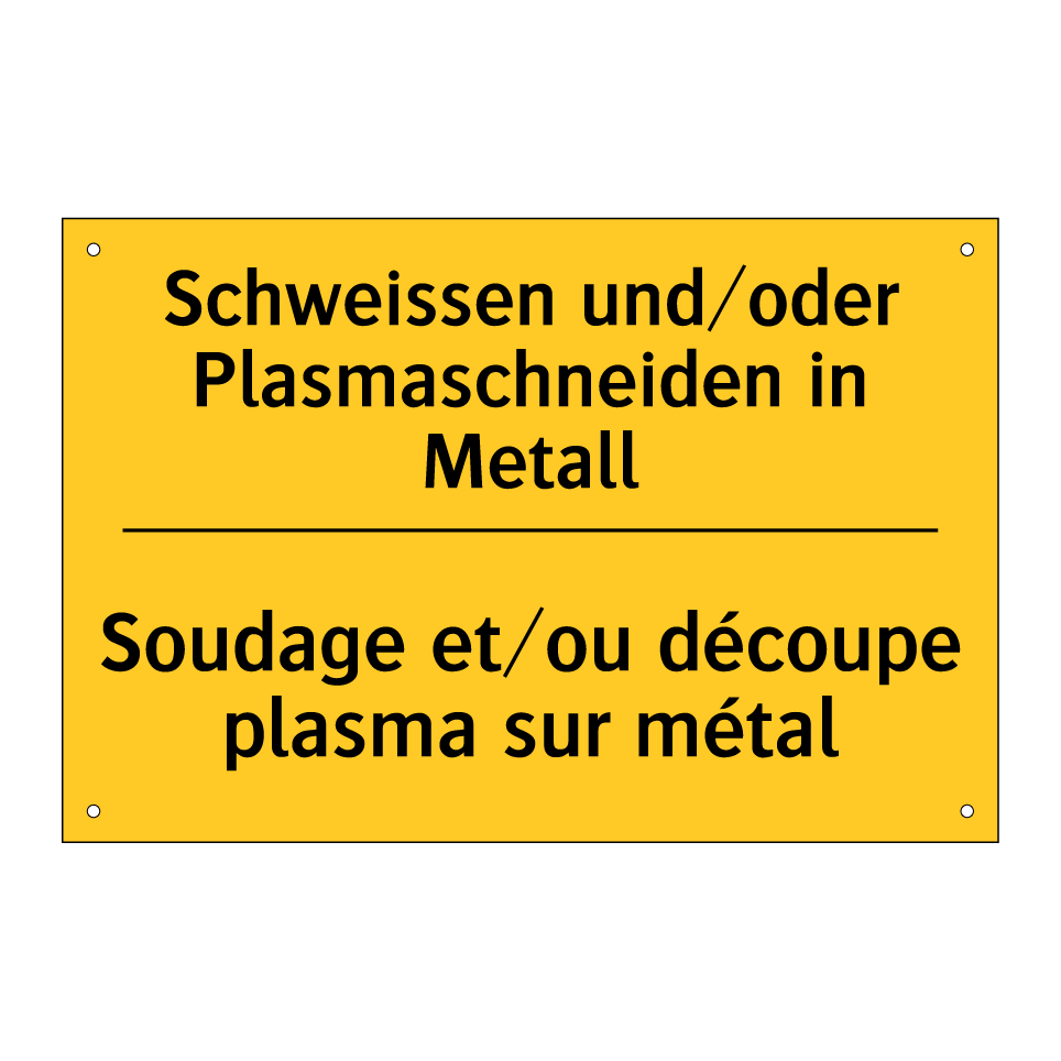 Schweissen und/oder Plasmaschneiden /.../ - Soudage et/ou découpe plasma sur /.../
