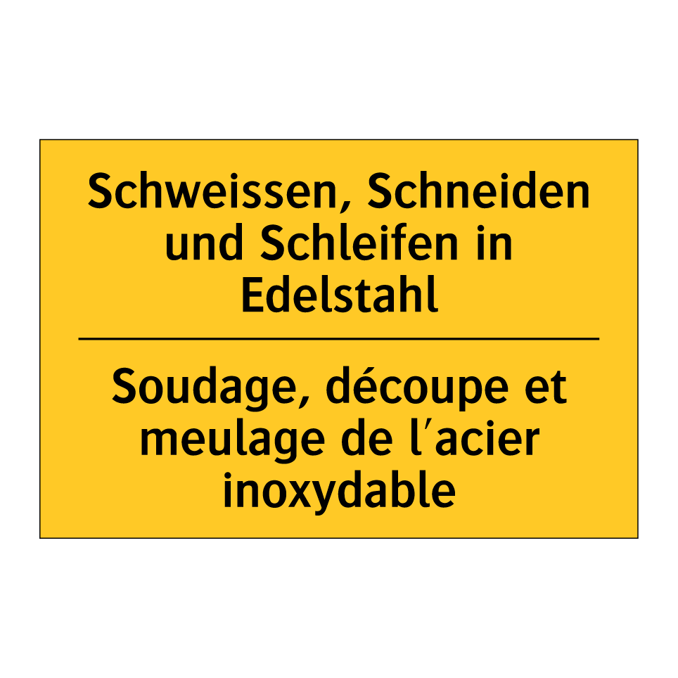Schweissen, Schneiden und Schleifen /.../ - Soudage, découpe et meulage de /.../