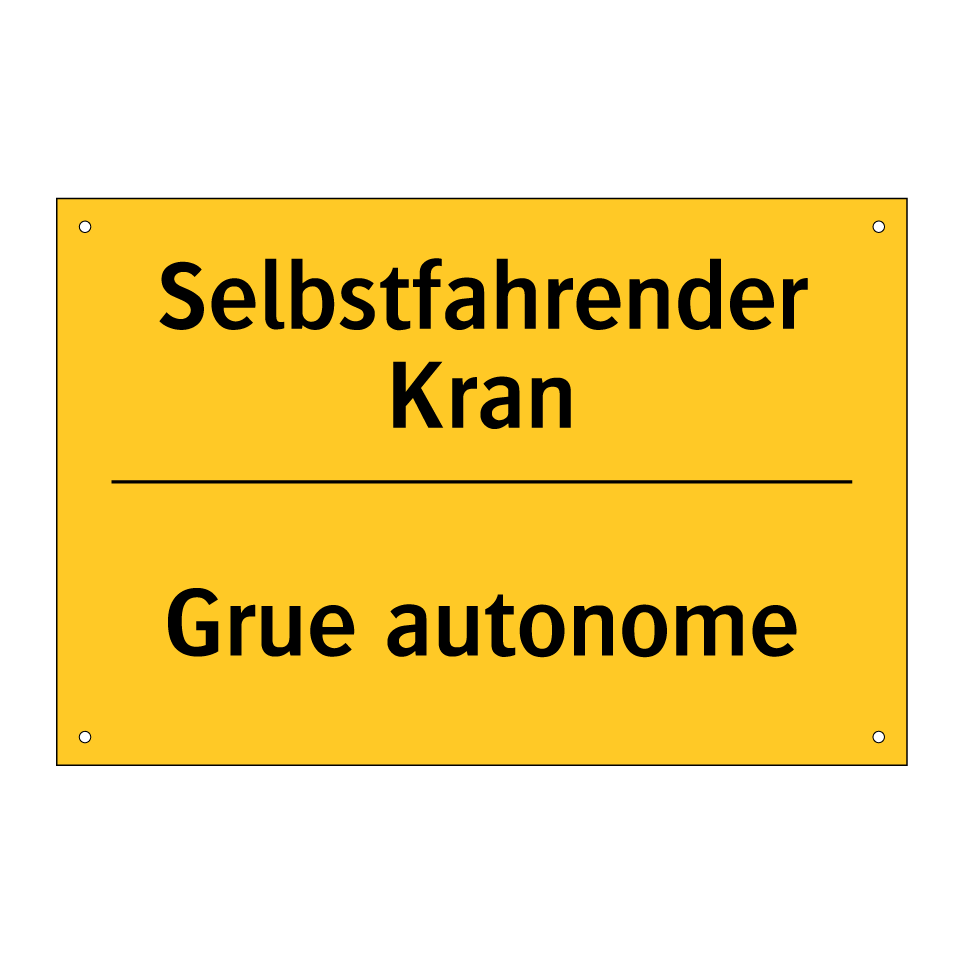 Selbstfahrender Kran - Grue autonome