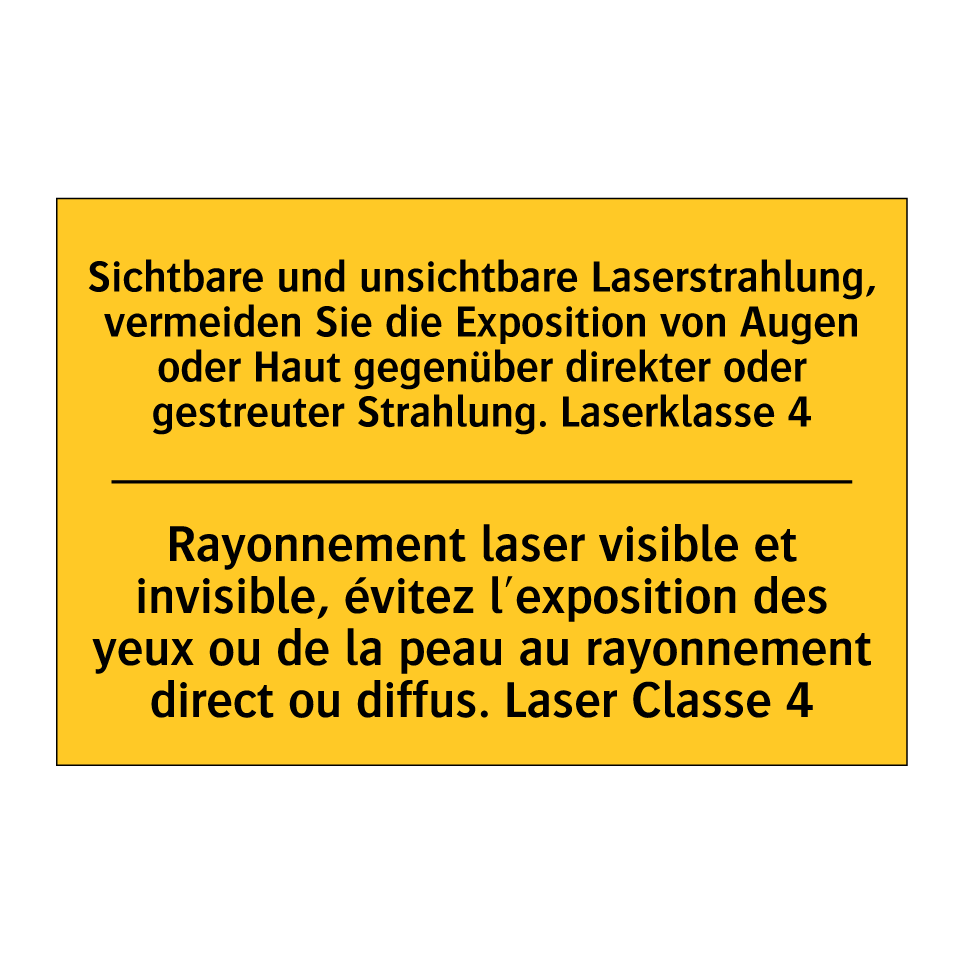 Sichtbare und unsichtbare Laserstrahlung, /.../ - Rayonnement laser visible et invisible, /.../