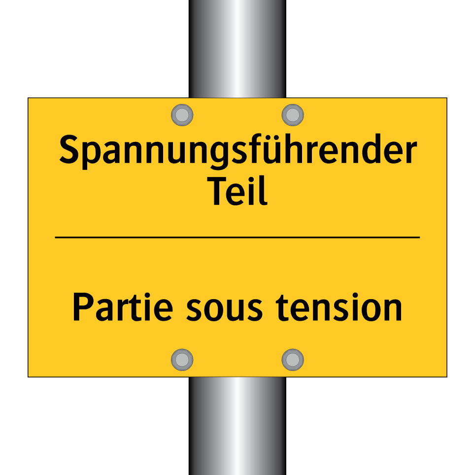 Spannungsführender Teil - Partie sous tension