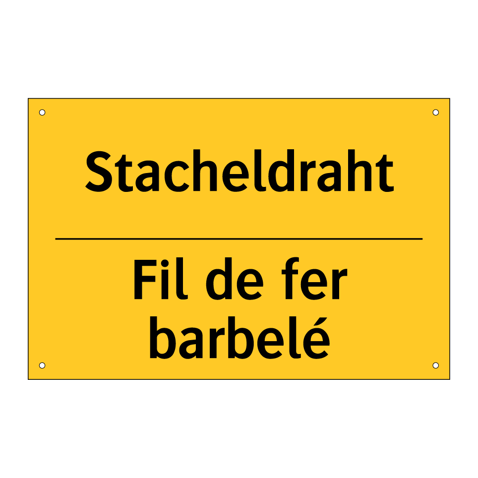 Stacheldraht - Fil de fer barbelé