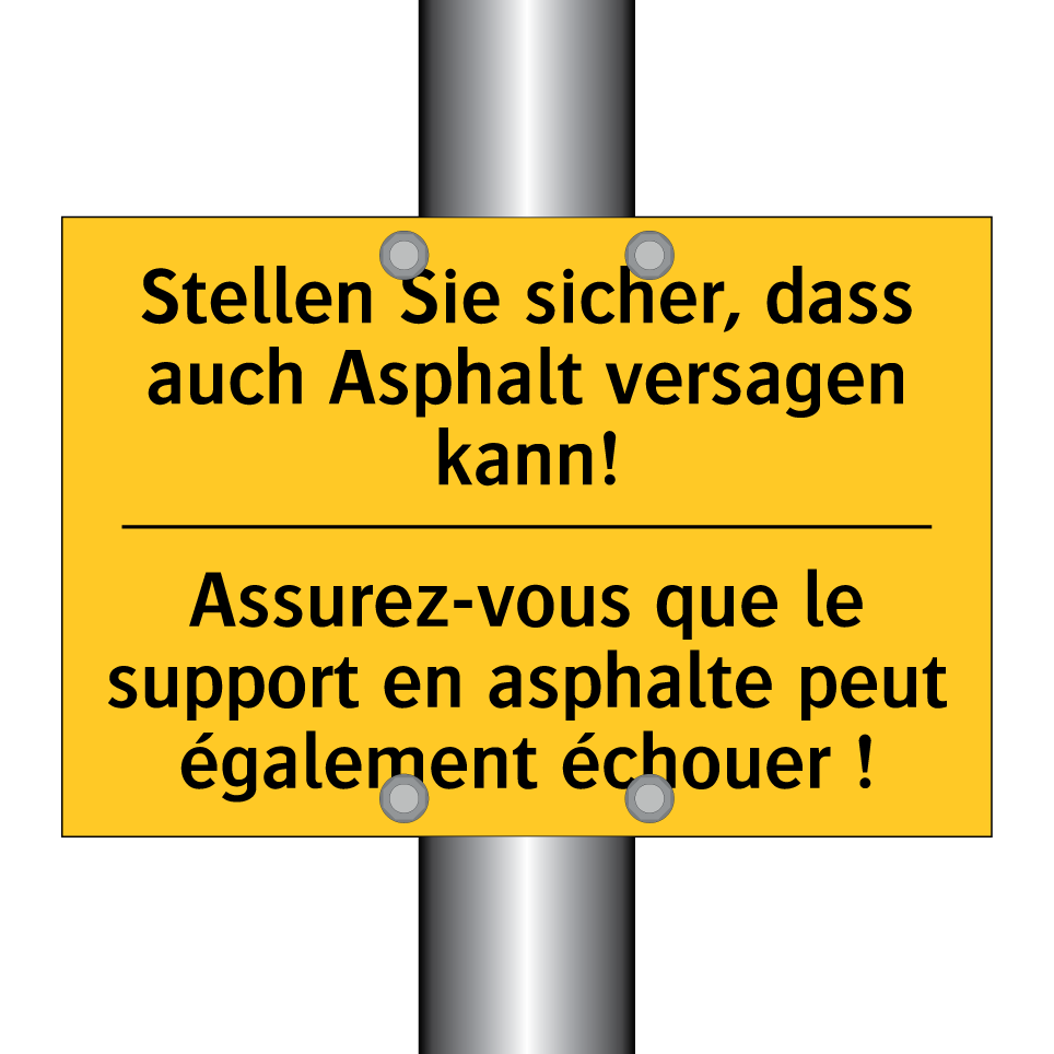 Stellen Sie sicher, dass auch /.../ - Assurez-vous que le support en /.../