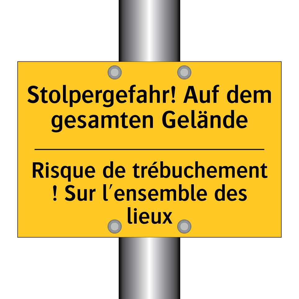 Stolpergefahr! Auf dem gesamten /.../ - Risque de trébuchement ! Sur l'ensemble /.../