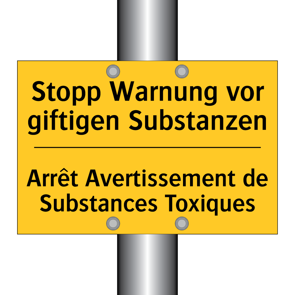 Stopp Warnung vor giftigen Substanzen /.../ - Arrêt Avertissement de Substances /.../