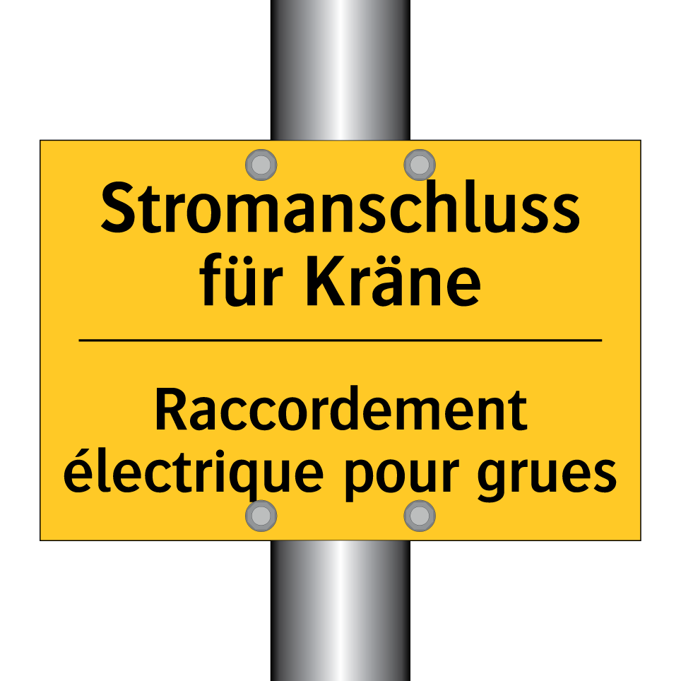 Stromanschluss für Kräne - Raccordement électrique pour grues /.../