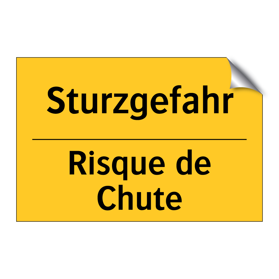 Sturzgefahr - Risque de Chute