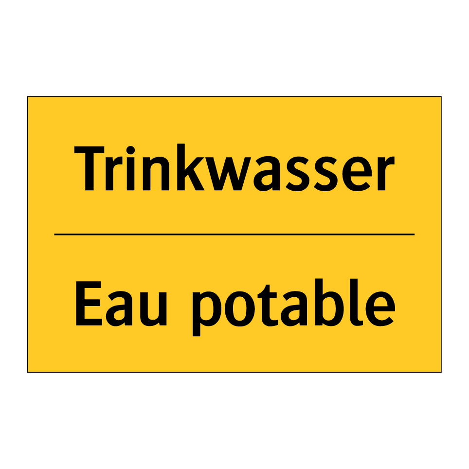 Trinkwasser - Eau potable