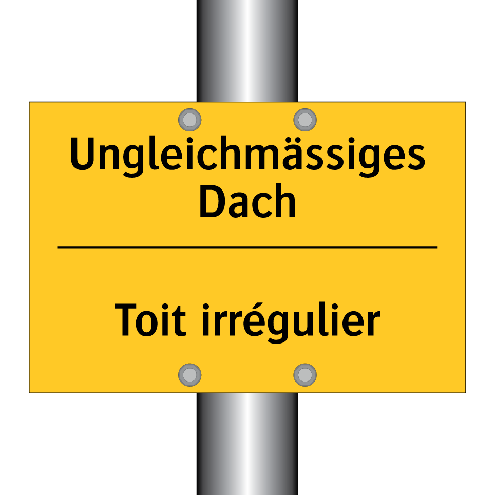 Ungleichmässiges Dach - Toit irrégulier