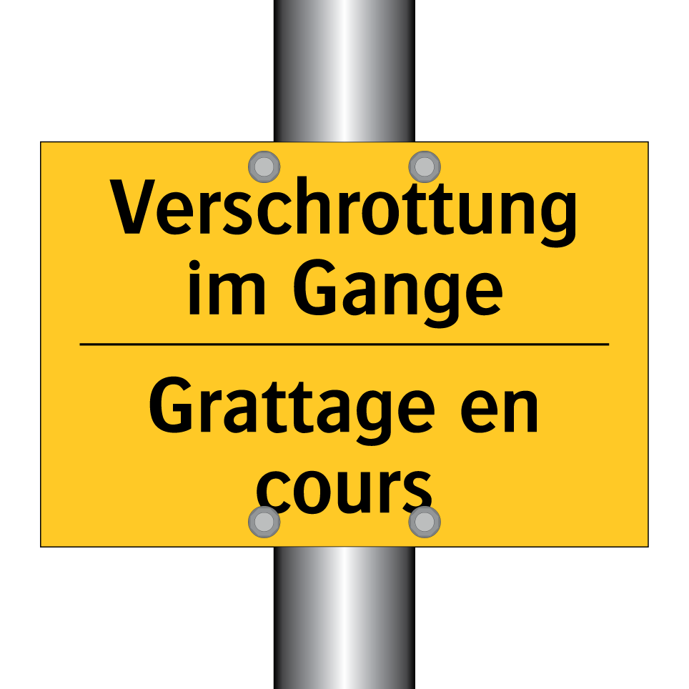 Verschrottung im Gange - Grattage en cours