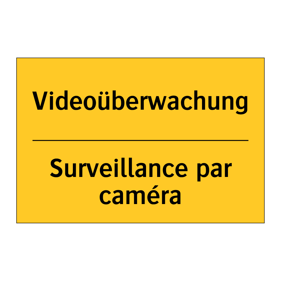 Videoüberwachung - Surveillance par caméra