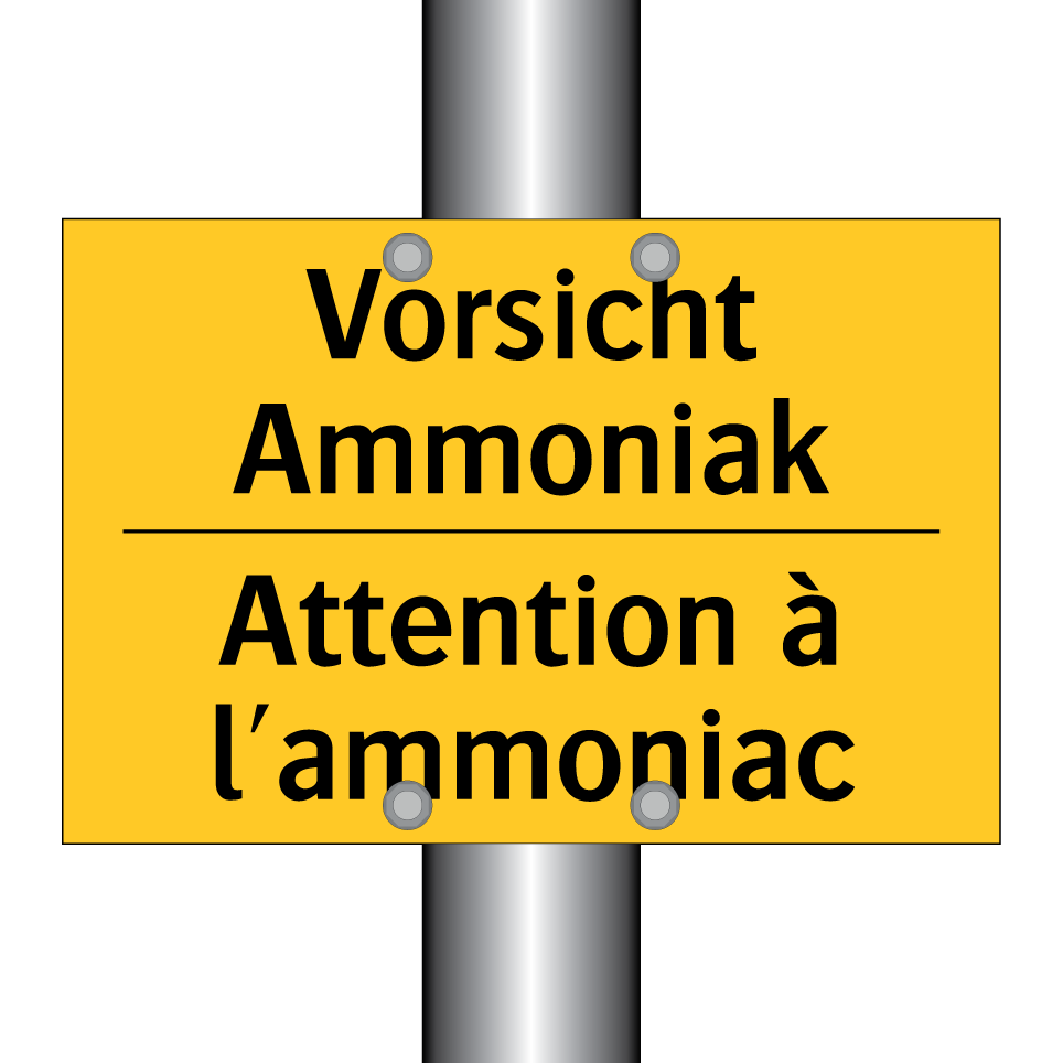 Vorsicht Ammoniak - Attention à l'ammoniac