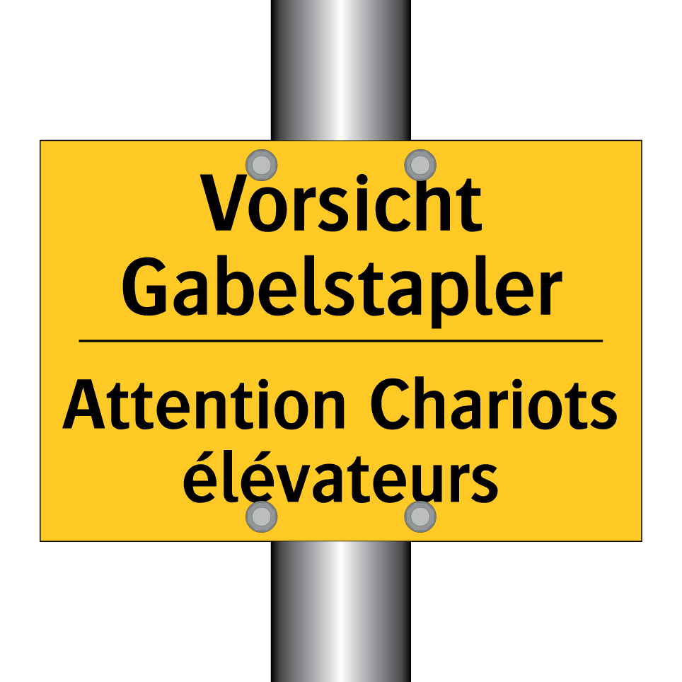 Vorsicht Gabelstapler - Attention Chariots élévateurs