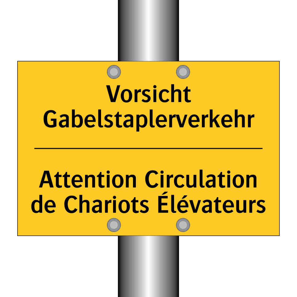 Vorsicht Gabelstaplerverkehr - Attention Circulation de Chariots /.../
