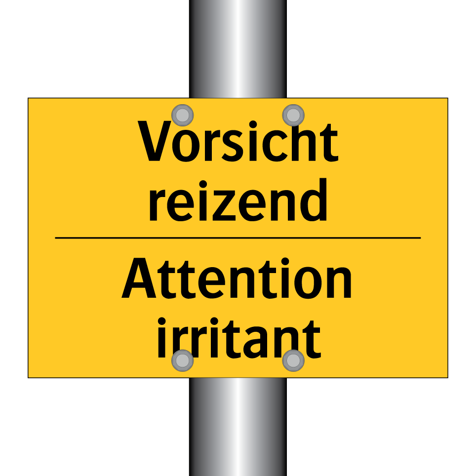 Vorsicht reizend - Attention irritant