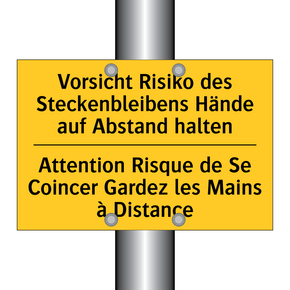Vorsicht Risiko des Steckenbleibens /.../ - Attention Risque de Se Coincer /.../