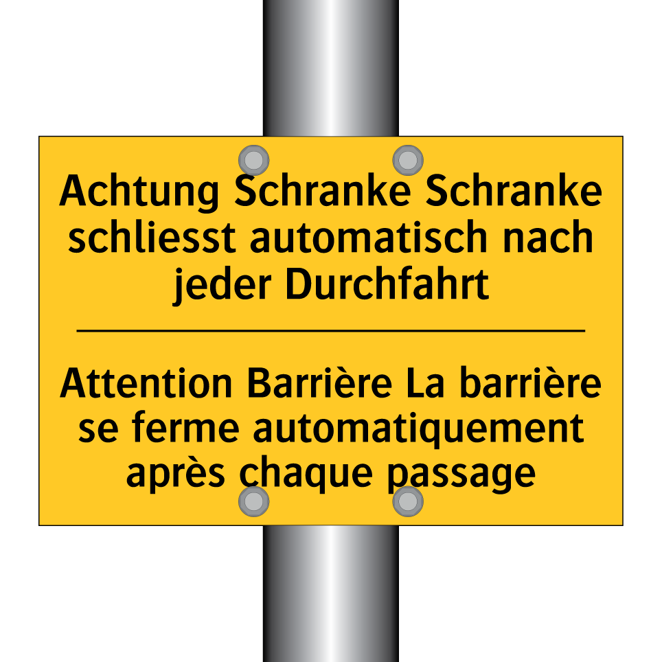 Achtung Schranke Schranke schliesst /.../ - Attention Barrière La barrière /.../