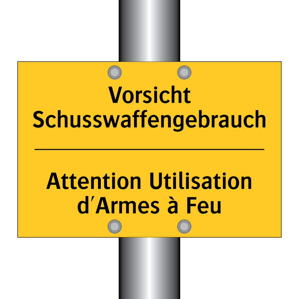 Vorsicht Schusswaffengebrauch - Attention Utilisation d'Armes /.../