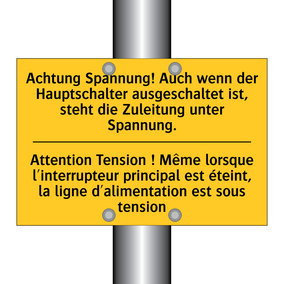 Achtung Spannung! Auch wenn der /.../ - Attention Tension ! Même lorsque /.../