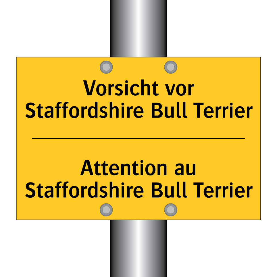 Vorsicht vor Staffordshire Bull /.../ - Attention au Staffordshire Bull /.../