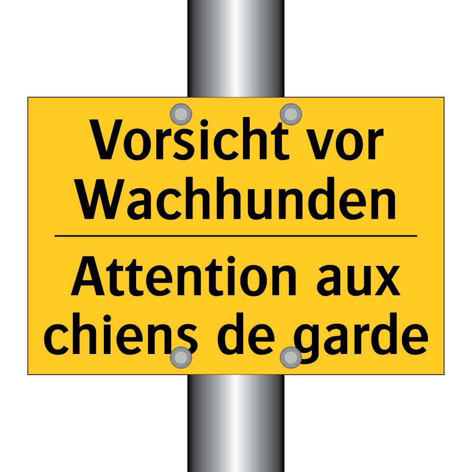 Vorsicht vor Wachhunden - Attention aux chiens de garde