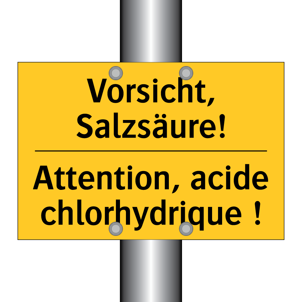 Vorsicht, Salzsäure! - Attention, acide chlorhydrique /.../