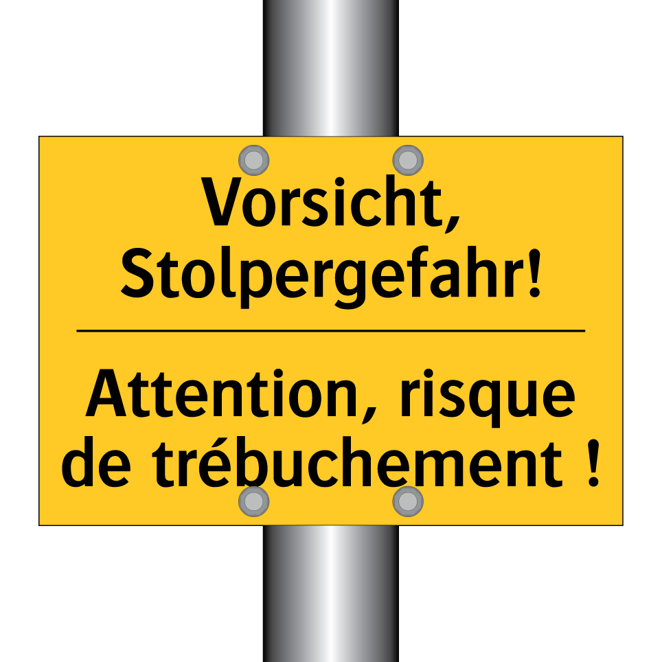 Vorsicht, Stolpergefahr! - Attention, risque de trébuchement /.../