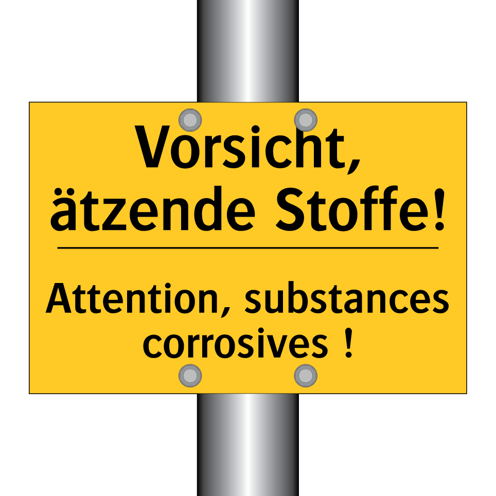 Vorsicht, ätzende Stoffe! - Attention, substances corrosives /.../