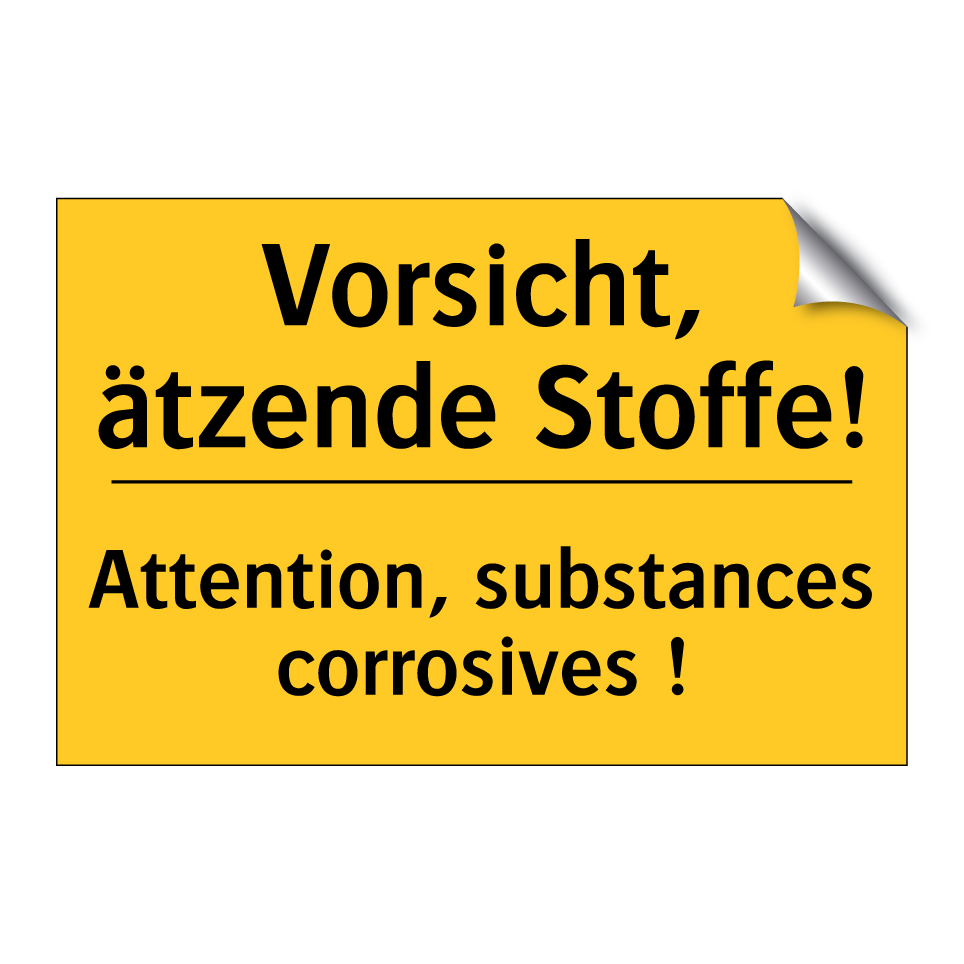 Vorsicht, ätzende Stoffe! - Attention, substances corrosives /.../
