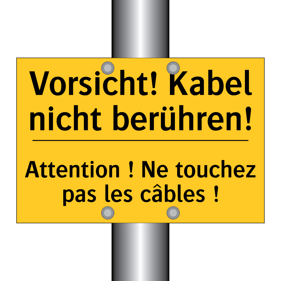 Vorsicht! Kabel nicht berühren! /.../ - Attention ! Ne touchez pas les /.../