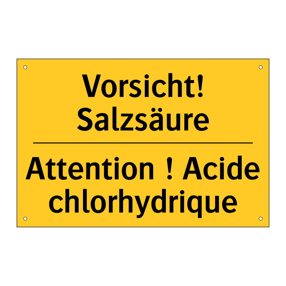 Vorsicht! Salzsäure - Attention ! Acide chlorhydrique /.../