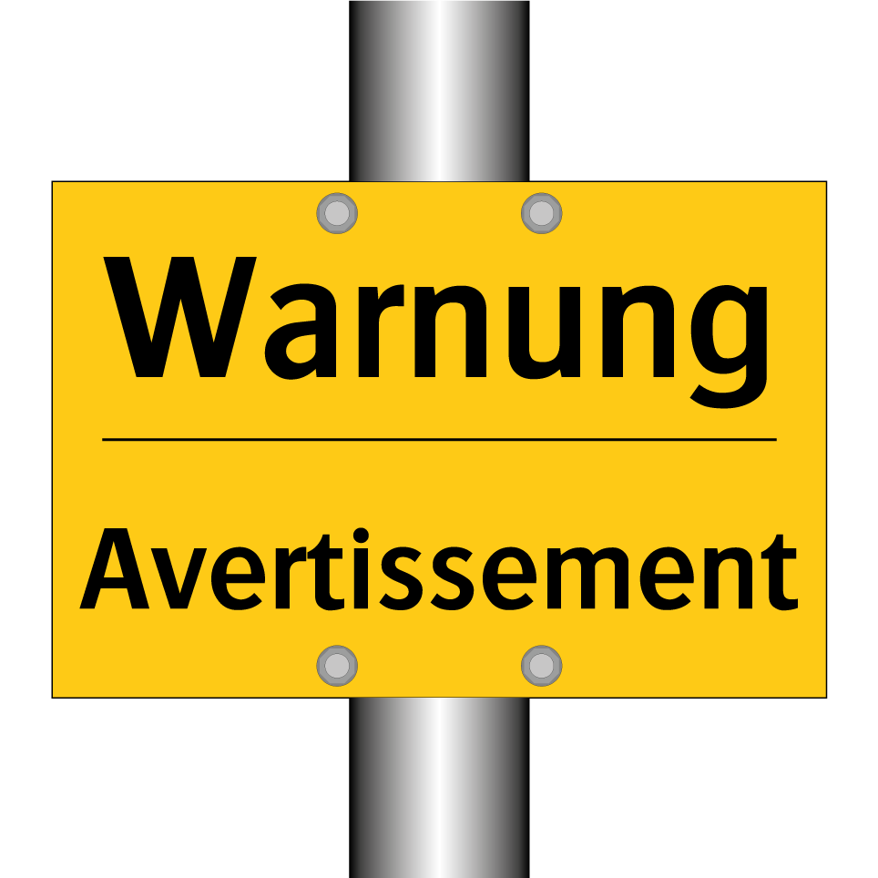 Warnung - Avertissement