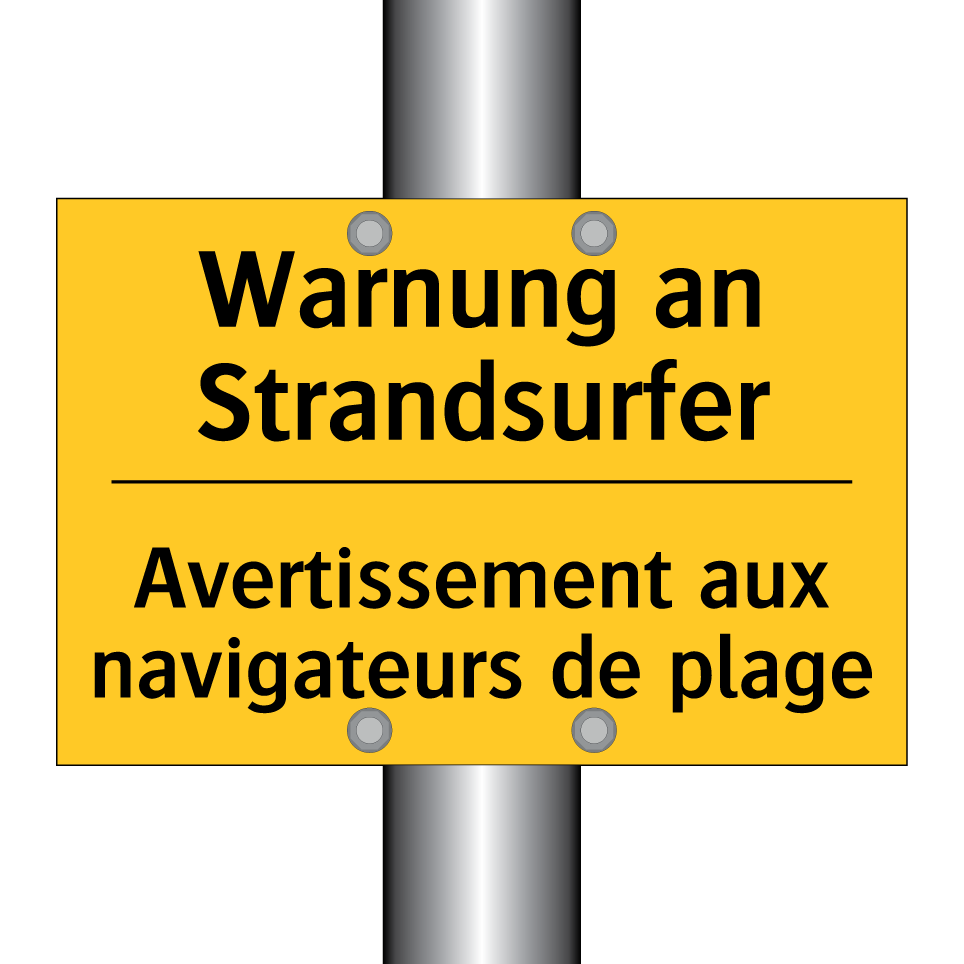 Warnung an Strandsurfer - Avertissement aux navigateurs /.../
